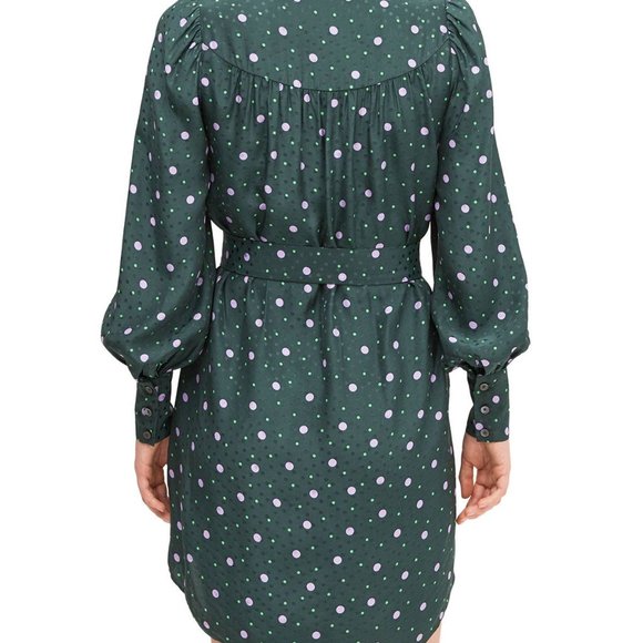 Kate Spade Pop Dots LS Fluid Shirt Dress NWT - Picture 2 of 11